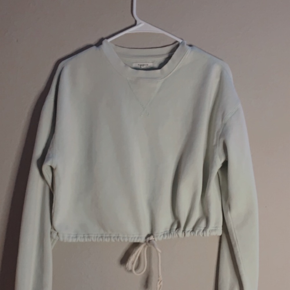 Lime Green Crewneck With String | Pacsun - image 2